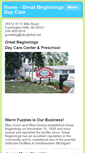 Mobile Screenshot of greatbeginningsdc.com