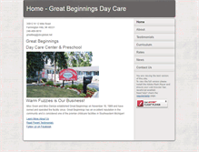 Tablet Screenshot of greatbeginningsdc.com